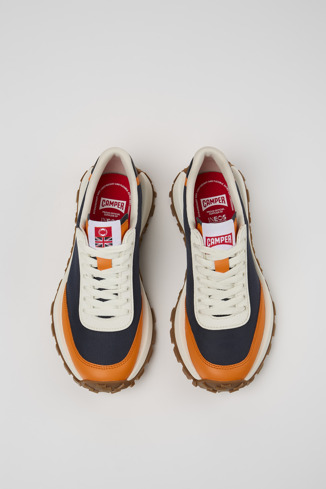 Overhead view of Camper x INEOS Britannia Multicolored Textile/Leather Sneakers for Women