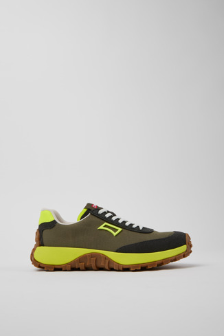 Side view of Drift Trail VIBRAM Multicolor Recycled PET and Nubuck Women's Sneakers.