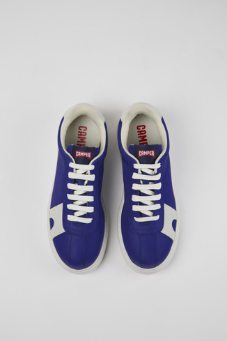 Overhead view of Runner K21 MIRUM® Blue and white MIRUM® sneakers for women