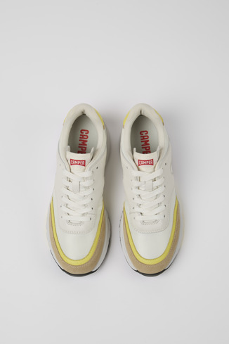 Alternative image of K201473-005 - Drift - Sneakers blancas y beiges de tejido y piel para mujer