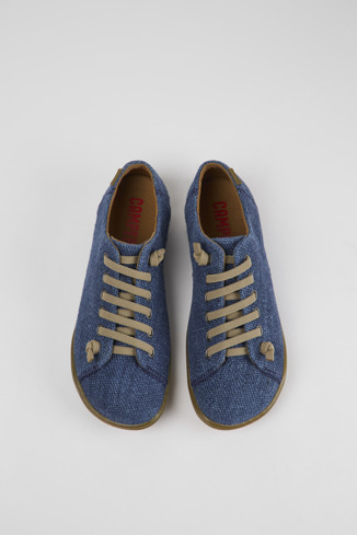 Alternative image of K201477-005 - Peu - Chaussures en tissu bleu pour femme