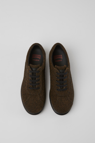 Alternative image of K201478-001 - Pelotas - Brown wool and viscose sneakers