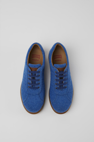 Alternative image of K201478-002 - Pelotas - Blue wool and viscose sneakers