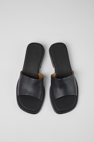 Alternative image of K201485-001 - Dana - 黑色皮革女款涼拖鞋