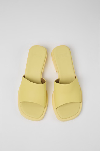 Alternative image of K201485-002 - Dana - Yellow leather sandals for women