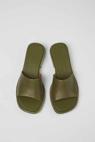 Dana Mules en cuir vert pour femme