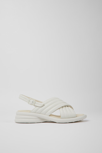 K201494-003 - Spiro - White leather sandals for women