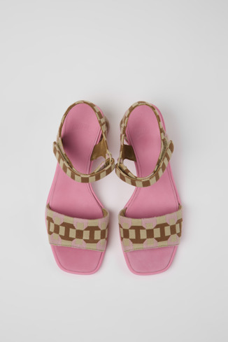 Alternative image of K201501-005 - Kiara - Multicolored organic cotton sandals for women