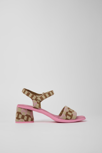 K201501-005 - Kiara - Multicolored organic cotton sandals for women