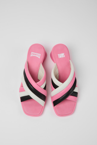 K201502-001 - Twins - Sandales en cuir multicolore pour femme