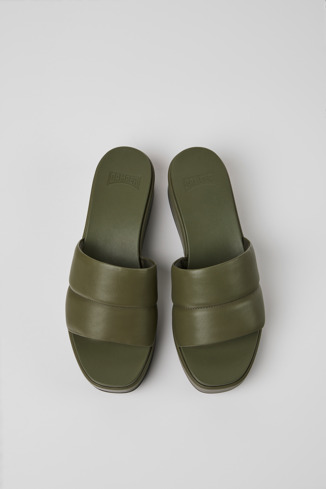 Alternative image of K201507-003 - Misia - Green leather sandals for women