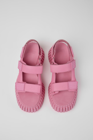 Alternative image of K201511-003 - BCN - Sandálias em couro cor-de-rosa para mulher