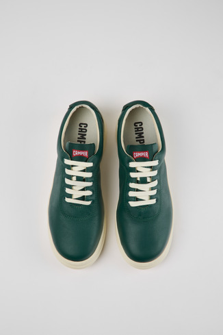 Alternative image of K201516-002 - Runner Up - Green leather sneakers for women