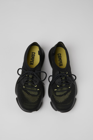 Alternative image of K201537-001 - Karst - Sneakers negras de tejido para mujer