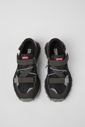 Alternative image of K201538-002 - Drift Trail - Sneaker negra y gris de tejido y nobuk para mujer