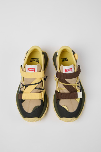 K201538-004 - Twins - Sneakers multicolores de tejido y nobuk para mujer