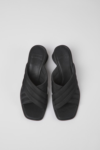 Alternative image of K201540-001 - Kiara - Sandalias negras de tejido para mujer