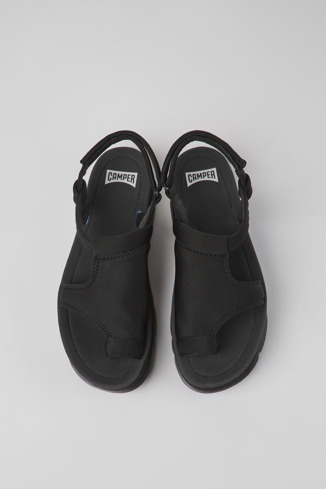 Alternative image of K201543-001 - Oruga Up - Sandalias negras de tejido para mujer