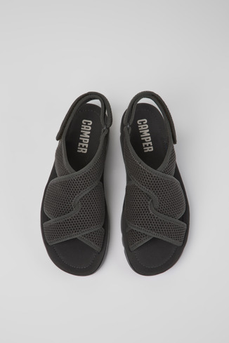 Alternative image of K201562-002 - Oruga - Dark gray textile sandals for women