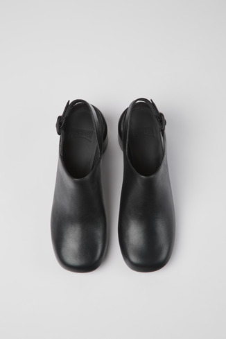 Niki Chaussures à talon en cuir noir pour femme