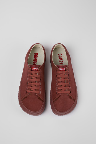 Overhead view of Peu Roda Red TENCEL™ Shoes for Women