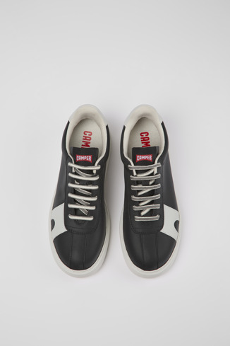 Overhead view of Runner K21 MIRUM® Black MIRUM® textile sneakers for women