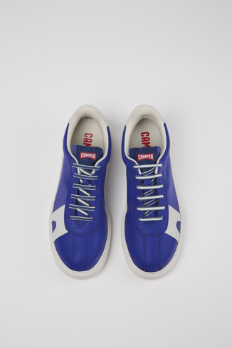 Overhead view of Runner K21 MIRUM® Blue MIRUM® textile sneakers for women