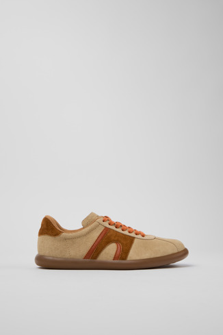 Side view of Twins Multicolor Nubuck Sneakers for Women.