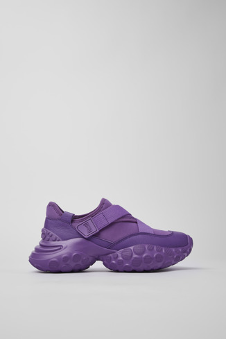 Side view of Pelotas Mars Purple Textile/Leather Sneaker for Women