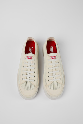 Runner Sneaker de teixit de color blanc per a dona