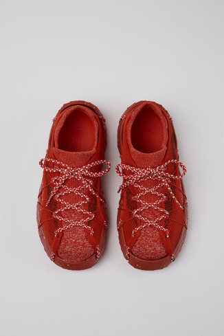 Overhead view of ROKU Red Sneaker for Women