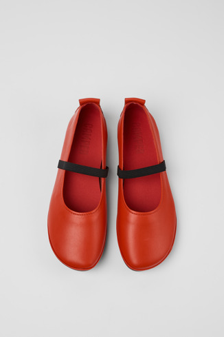 Right Sapatos Mary Jane em couro vermelhos para mulher