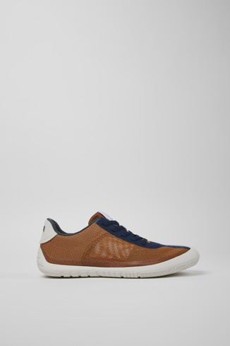 Side view of Camper x INEOS Britannia Multicolored Textile Sneakers for Women