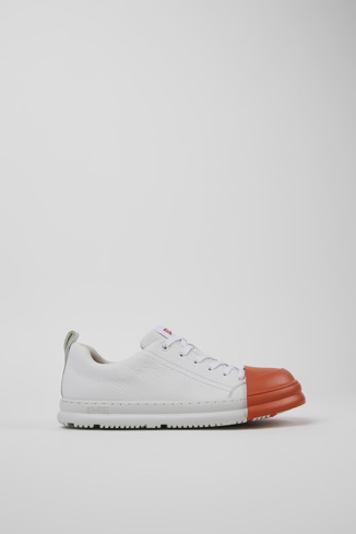 Junction Runner Sneaker de dona de pell de color blanc