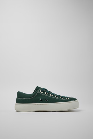 Side view of Camper x SUNNEI Green unisex Textile Shoe