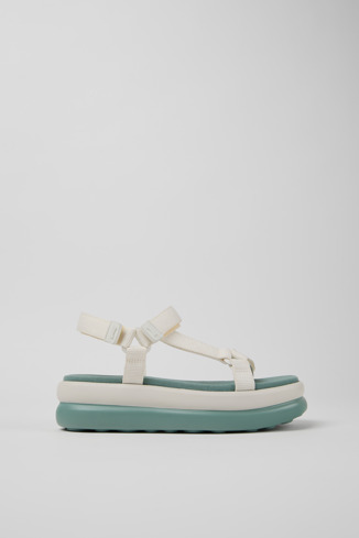 Side view of Pelotas Flota Up White Recycled PET Sandals for Women.