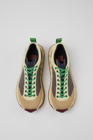 Overhead view of Camper x SUNNEI - PELOTISSIMA Multicolor Textile Sneakers for Women.