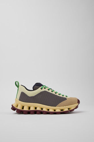 Side view of Camper x Sunnei - Pelotissima Multicolor Textile Sneakers for Women.