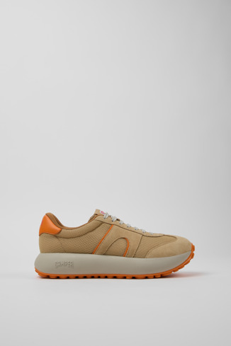 Side view of Pelotas Athens Multicolor Recycled PET and Nubuck Sneakers for Women.