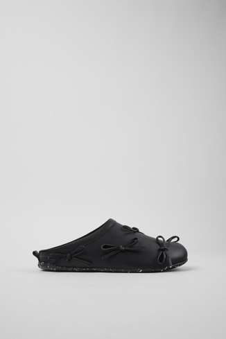 K202004-002 - Casa Camper x La Manso - Schwarzer Lederslipper Für Damen