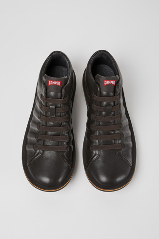 Alternative image of K300005-022 - Beetle GORE-TEX - Dark brown leather sneakers