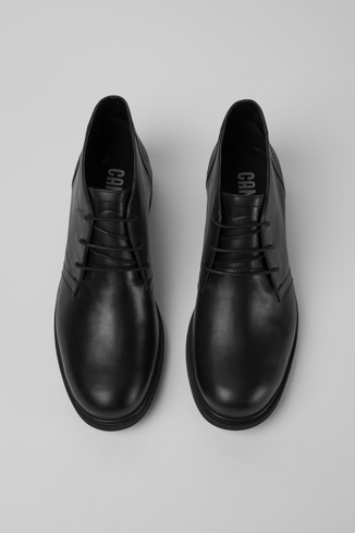 Alternative image of K300171-018 - Neuman - Black leather ankle boots for men
