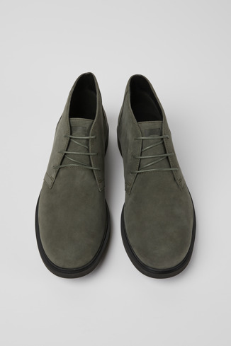 Alternative image of K300171-020 - Neuman - Green nubuck ankle boots for men