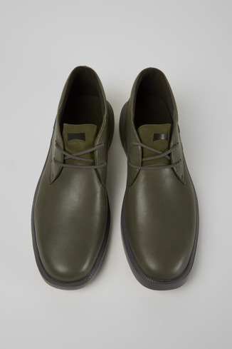 Alternative image of K300235-028 - Bill - Green leather shoes for men