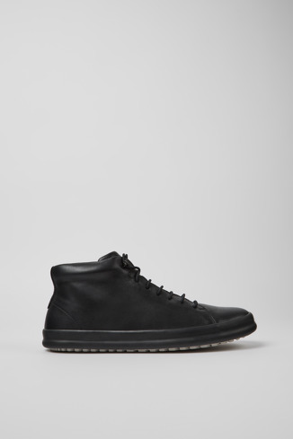 Side view of Chasis Black ankle boot for men