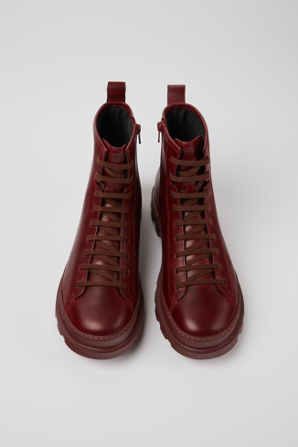 Alternative image of K300245-017 - Brutus - Burgundy leather ankle boots for men