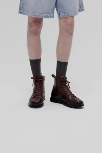 BRUTUS Orange Ankle Boots for Men - Autumn/Winter collection - Camper USA