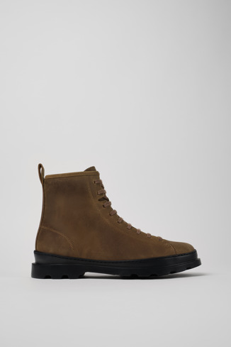 Side view of Brutus Medium lace boot for men