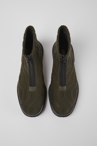 Alternative image of K300262-012 - Pix TENCEL - Dark green zip boots for men