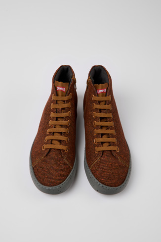 Alternative image of K300270-016 - Peu Touring - Sneaker da uomo in lana riciclata marrone e nera